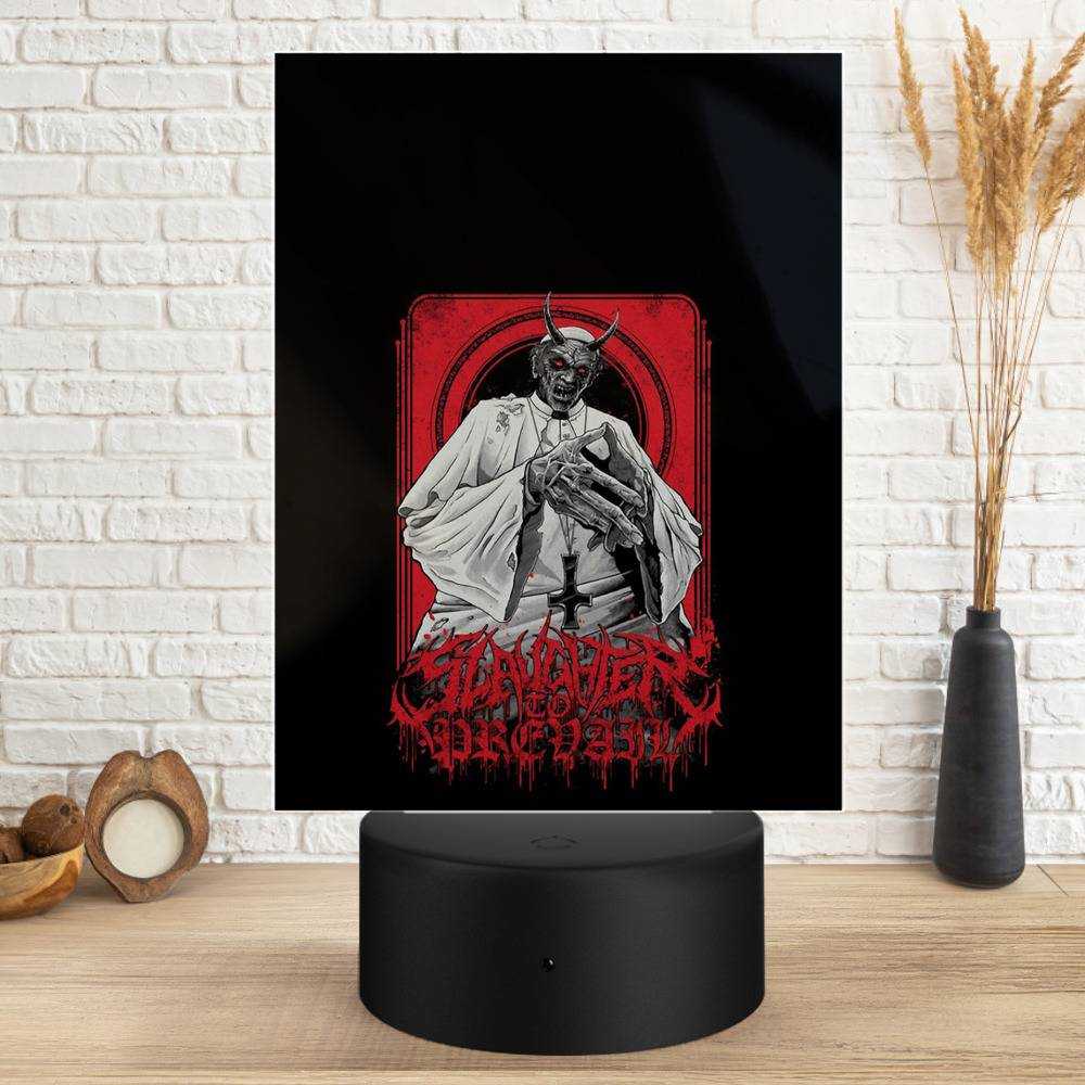Slaughter To Prevail Lamp Classic Celebrity Night Light Slaughter Classic by Slaughter To Prevail Lamp with Plastic Base