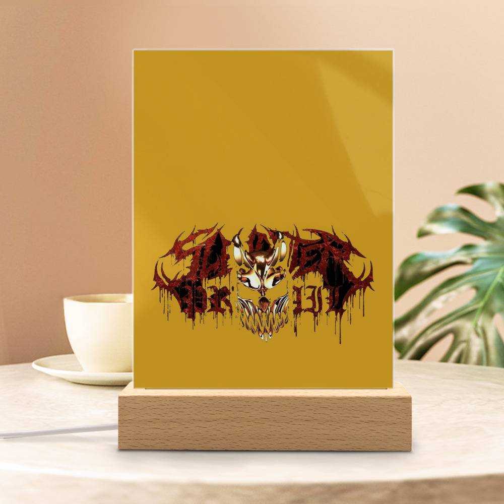 Slaughter To Prevail Lamp Classic Celebrity Night Light Slaughter To Prevail Logo by Slaughter To Prevail Lamp with Wooden Base