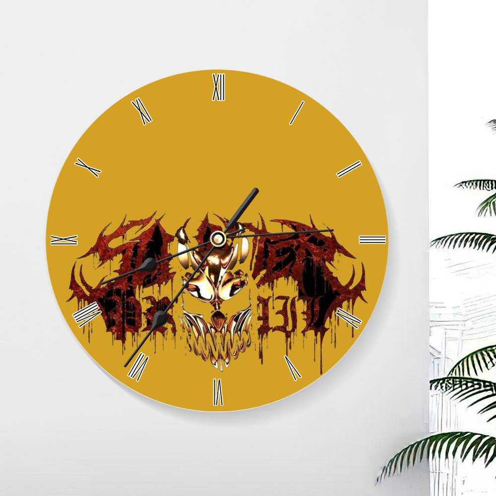 Slaughter To Prevail Round Wall Clock Home Decor Wall Clock Gifts for Slaughter To Prevail Fans Slaughter To Prevail Logo Wall Clock