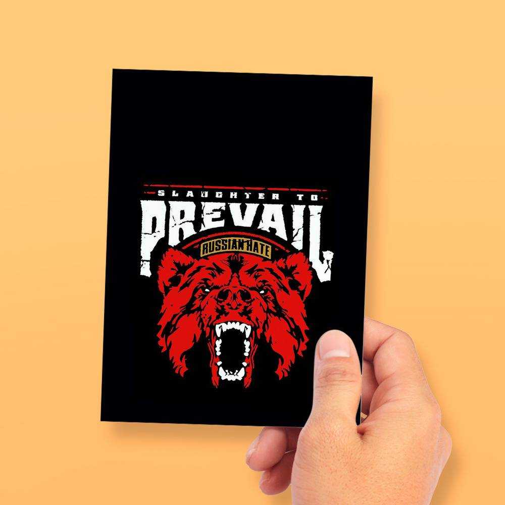 Slaughter To Prevail Greeting Card Classic Celebrity Greeting Card Russian Hate by Slaughter To Prevail Greeting Card