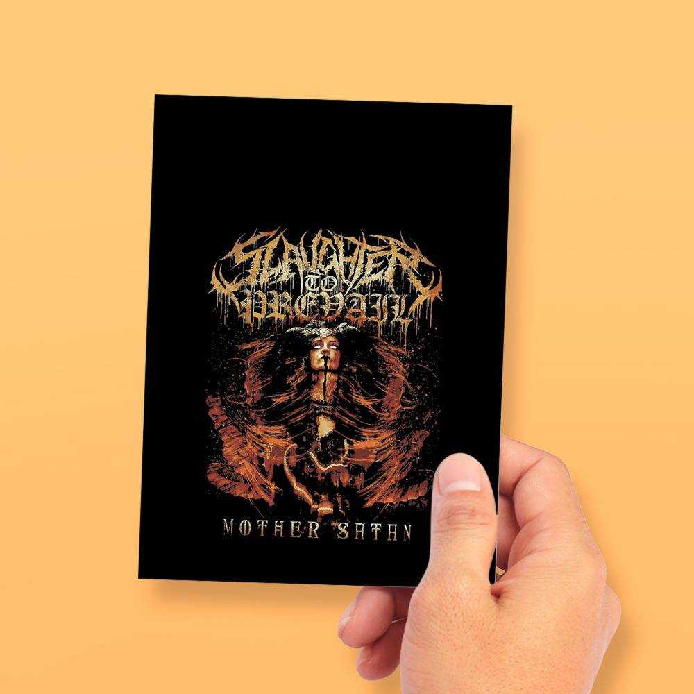Slaughter To Prevail Greeting Card Classic Celebrity Greeting Card Mother Satan by Slaughter To Prevail Greeting Card