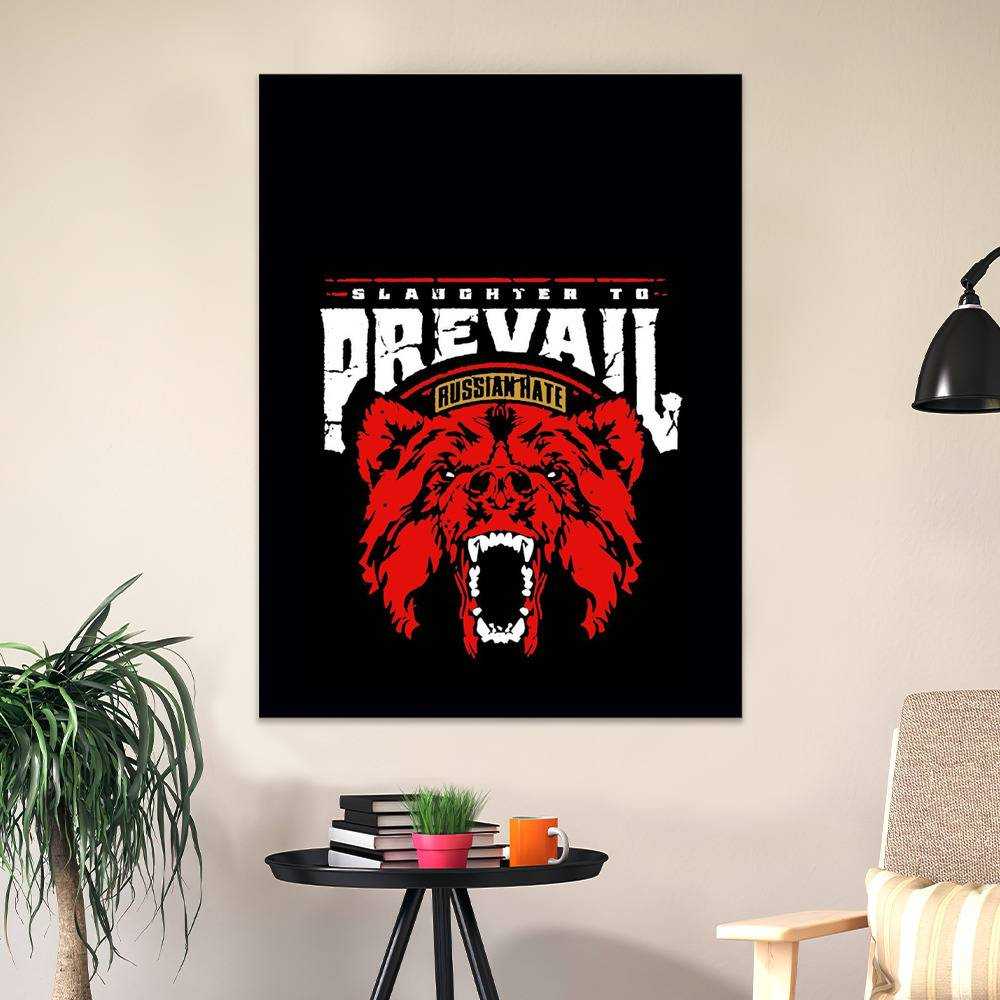 Slaughter To Prevail Merch Poster Art Wall Poster Sticky Poster Gift for Fans Russian Hate Poster