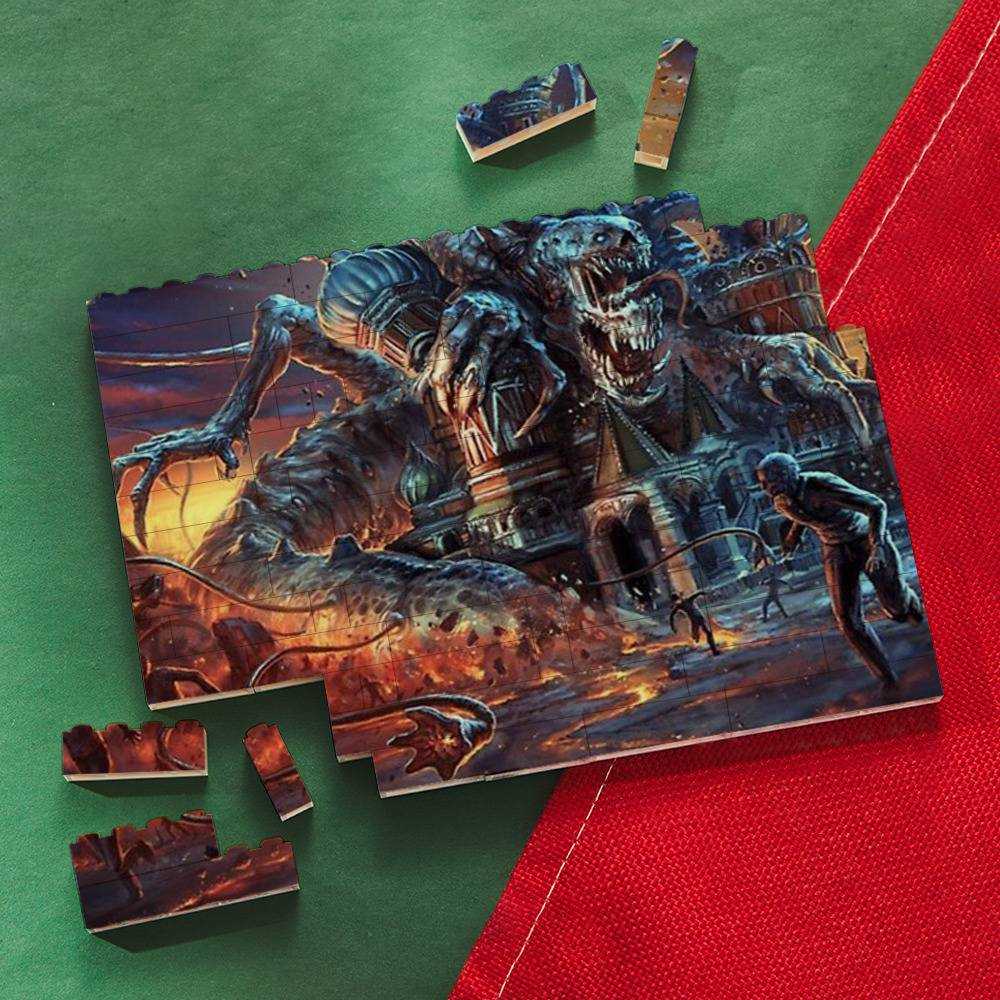 Slaughter To Prevail Merch Building Blocks Gift for Fans Chapters Of Misery Building Blocks