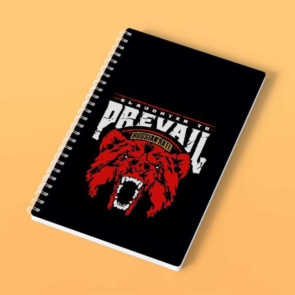 Slaughter To Prevail Spiral Bound Notebook Journal Diary Gift for Fans Russian Hate Notebook