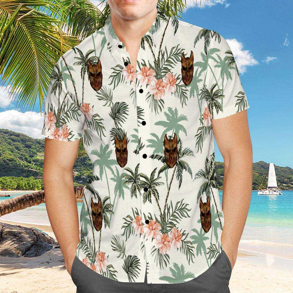 Slaughter To Prevail Hawaiian Shirt Custom Photo Hawaiian Shirt Vintage Print Hawaiian Shirt