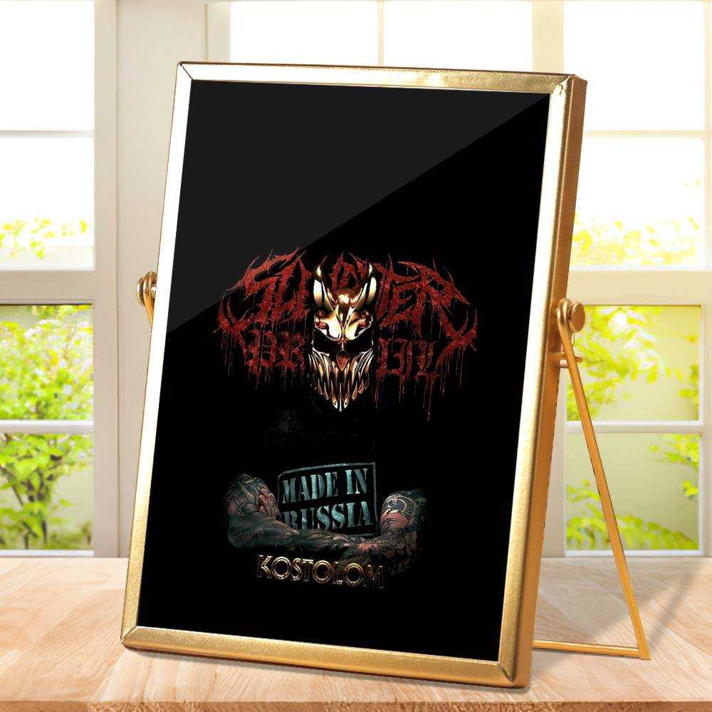 Slaughter To Prevail Plaque Classic Celebrity Plaque Kostolom by Slaughter To Prevail Plaque with Golden Frame