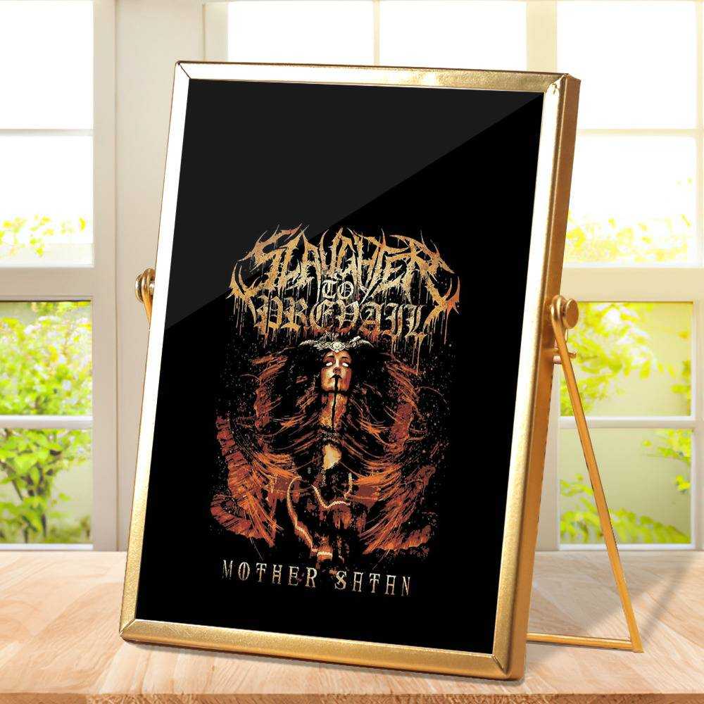 Slaughter To Prevail Plaque Classic Celebrity Plaque Mother Satan by Slaughter To Prevail Plaque with Golden Frame