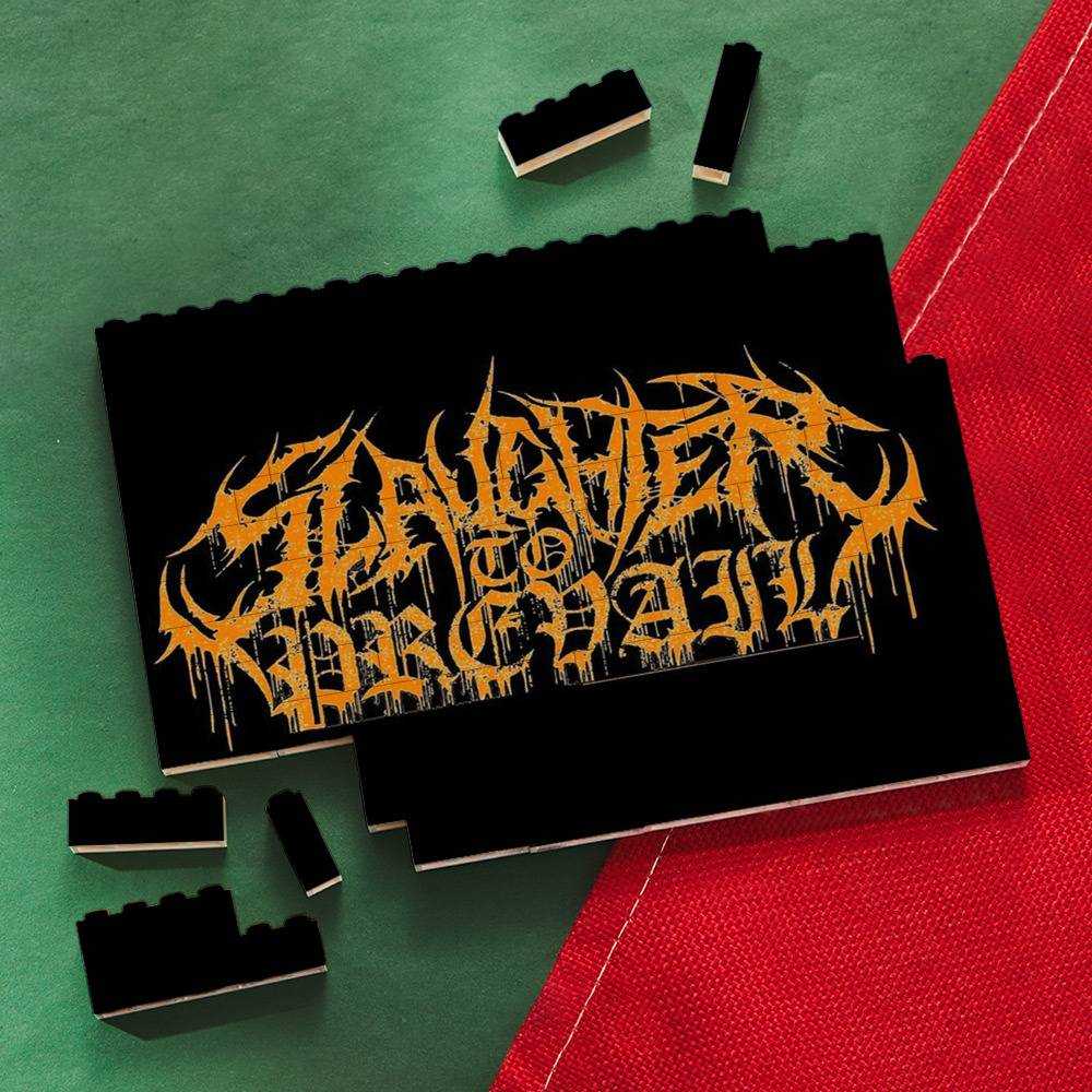 Slaughter To Prevail Merch Building Blocks Gift for Fans Slaughter To Prevail Red Building Blocks