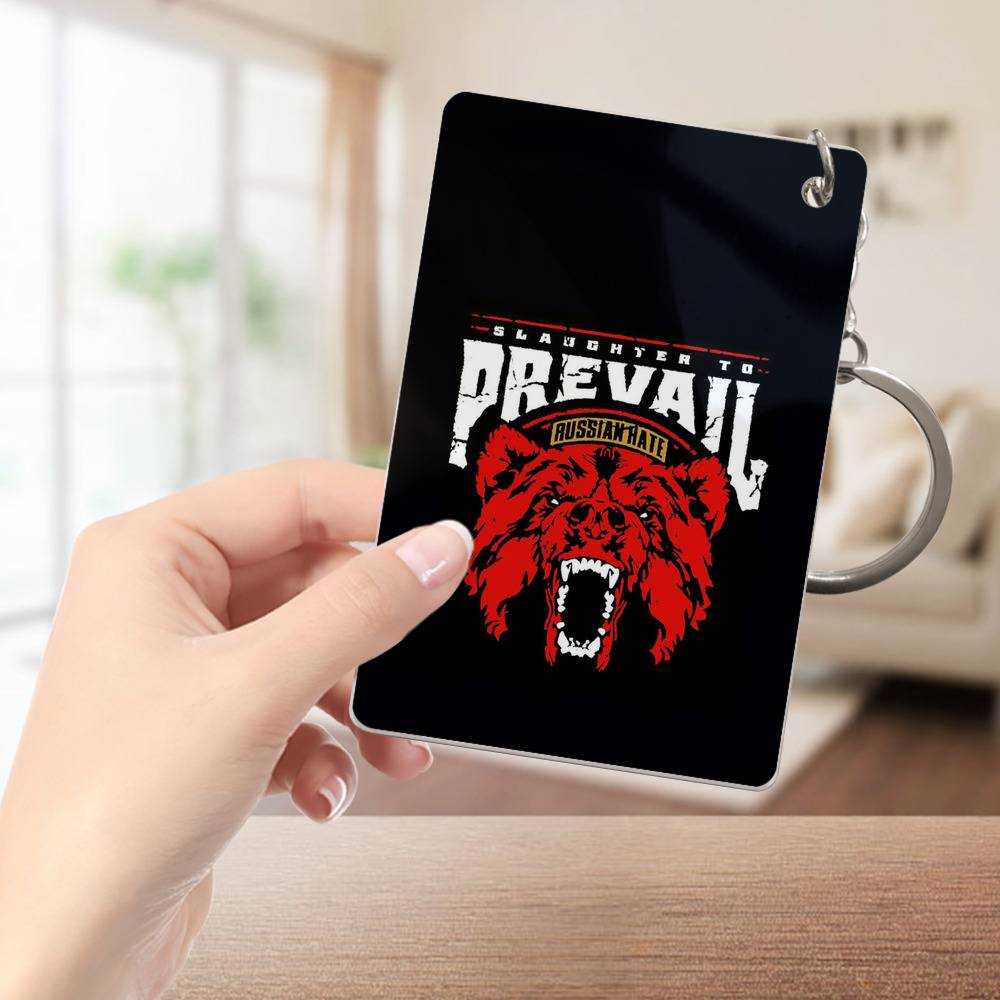 Slaughter To Prevail Keychain Classic Celebrity Keychain Russian Hate by Slaughter To Prevail Keychain
