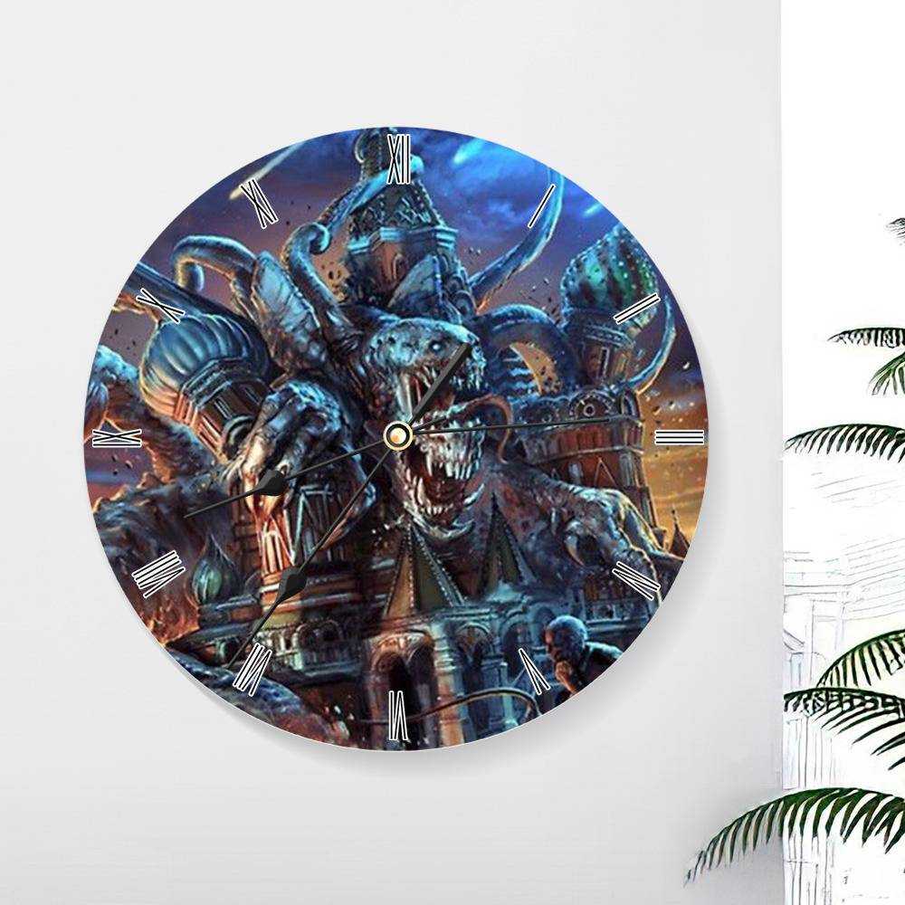 Slaughter To Prevail Round Wall Clock Home Decor Wall Clock Gifts for Slaughter To Prevail Fans Chapters Of Misery Wall Clock