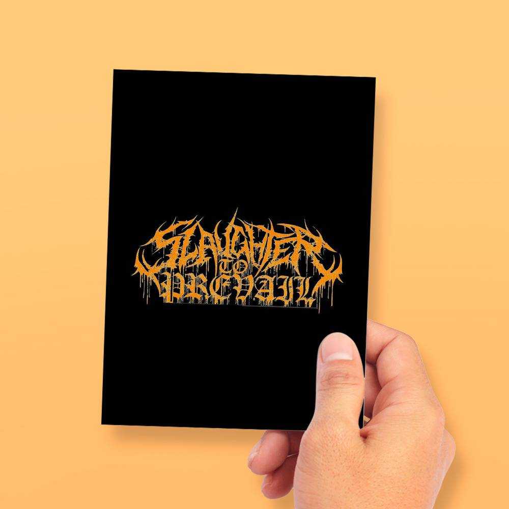 Slaughter To Prevail Greeting Card Classic Celebrity Greeting Card Slaughter To Prevail Red by Slaughter To Prevail Greeting Card