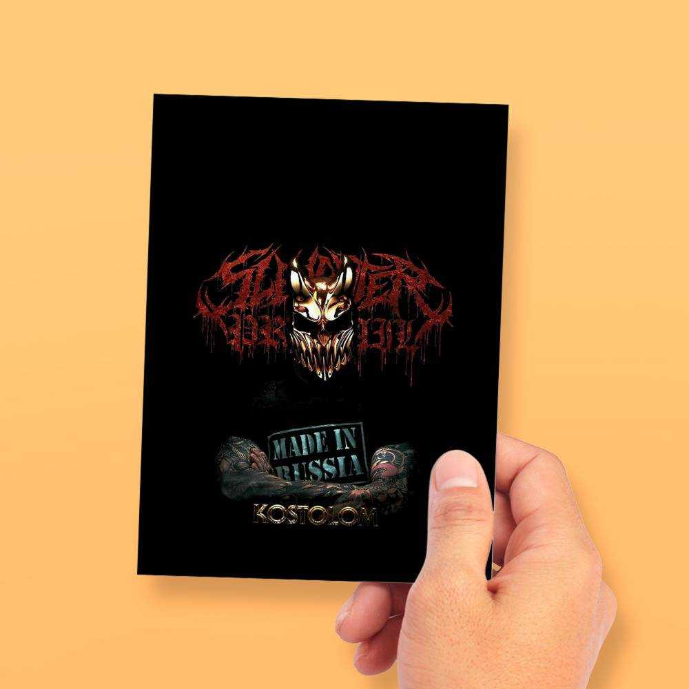 Slaughter To Prevail Greeting Card Classic Celebrity Greeting Card Kostolom by Slaughter To Prevail Greeting Card