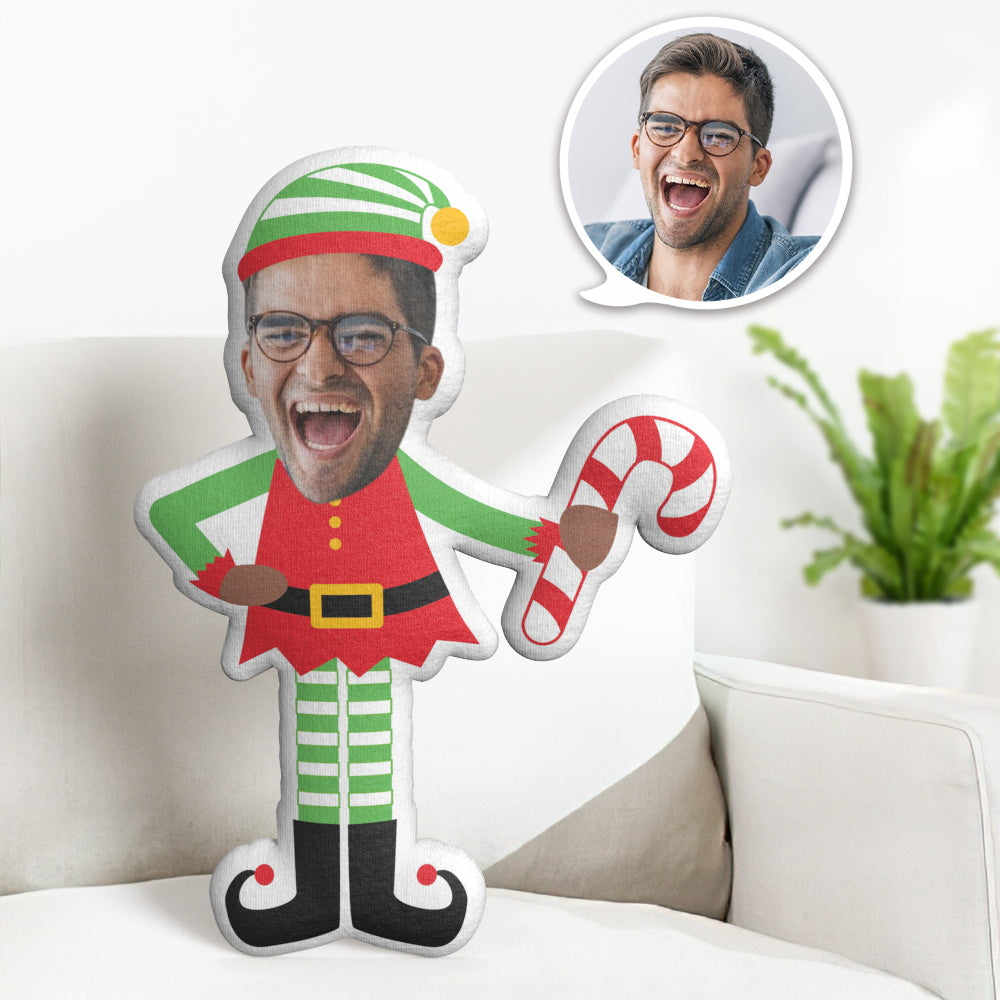 Christmas Gift Personalized Face Pillow Custom Funny Christmas Spirit MiniMe Doll