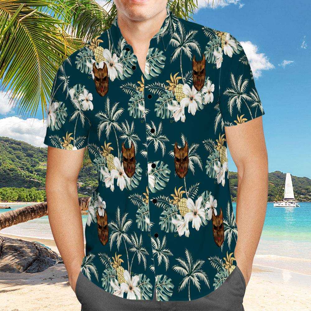 Slaughter To Prevail Hawaiian Shirt Custom Photo Hawaiian Shirt Floral Pattern Hawaiian Shirt