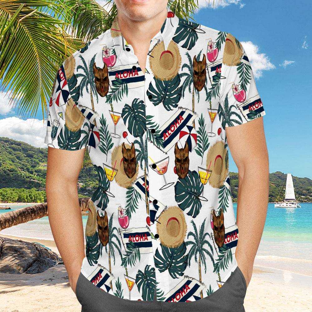 Slaughter To Prevail Hawaiian Shirt Custom Photo Hawaiian Shirt Funny Sun Hats Hawaiian Shirt