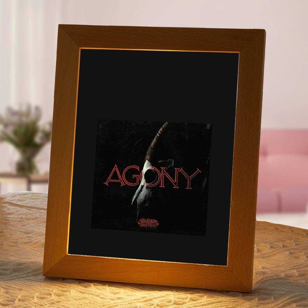 Slaughter To Prevail Lamp Classic Celebrity Night Light Agony by Slaughter To Prevail Lamp with Wooden Frame
