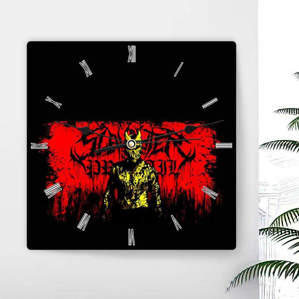 Slaughter To Prevail Square Wall Clock Home Decor Wall Clock Gifts for Slaughter To Prevail Fans Slaughter to Prevail Classic Wall Clock