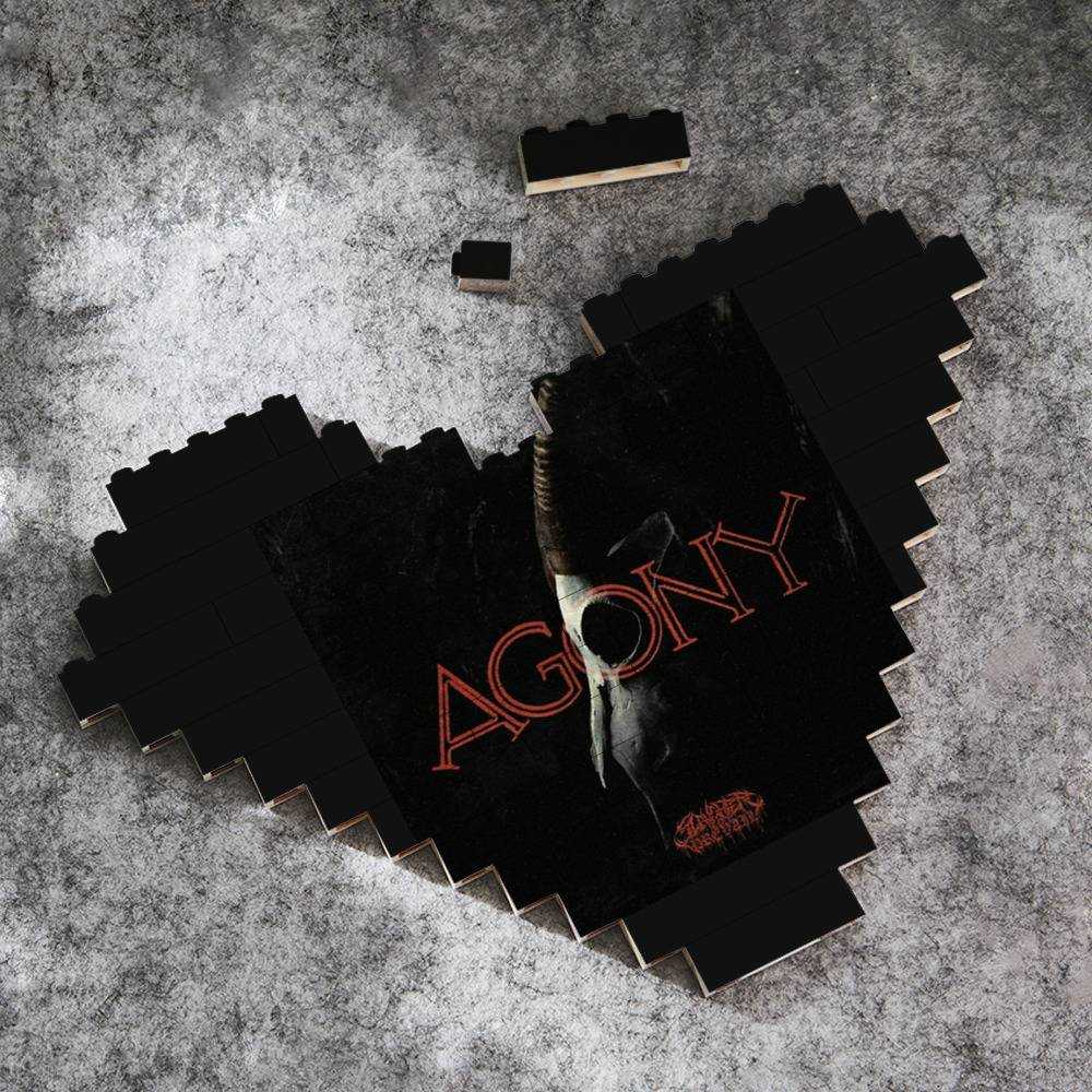 Slaughter To Prevail Merch Heart Shape Building Blocks Gift for Fans Agony Building Blocks