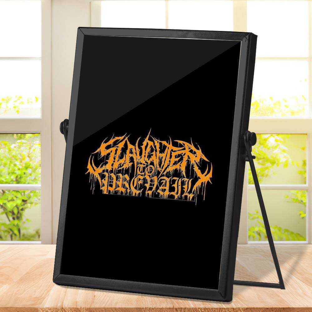 Slaughter To Prevail Plaque Classic Celebrity Plaque Slaughter To Prevail Red by Slaughter To Prevail Plaque with Black Frame