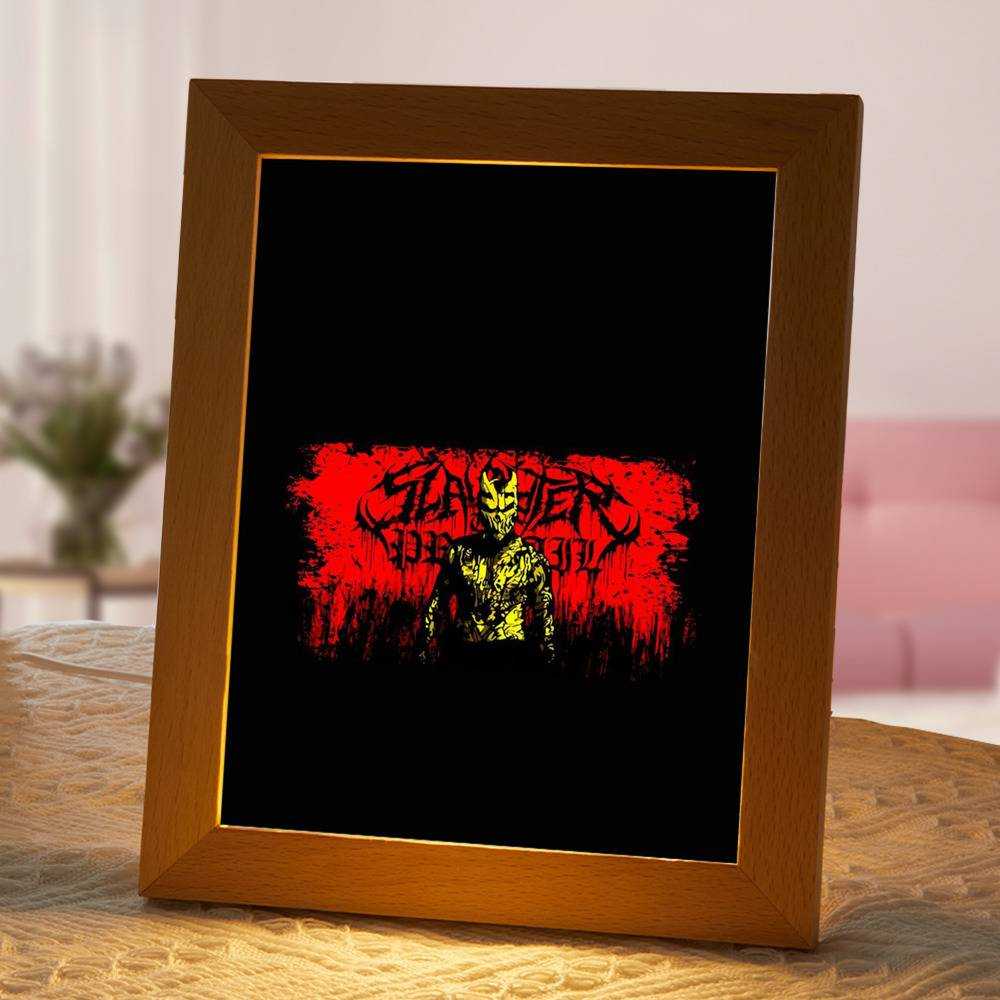 Slaughter To Prevail Lamp Classic Celebrity Night Light Slaughter to Prevail Classic by Slaughter To Prevail Lamp with Wooden Frame