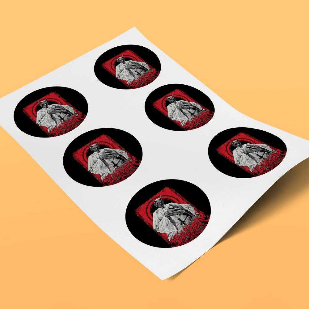 Slaughter To Prevail round stickers decorative stickers gift for fans Slaughter Classic