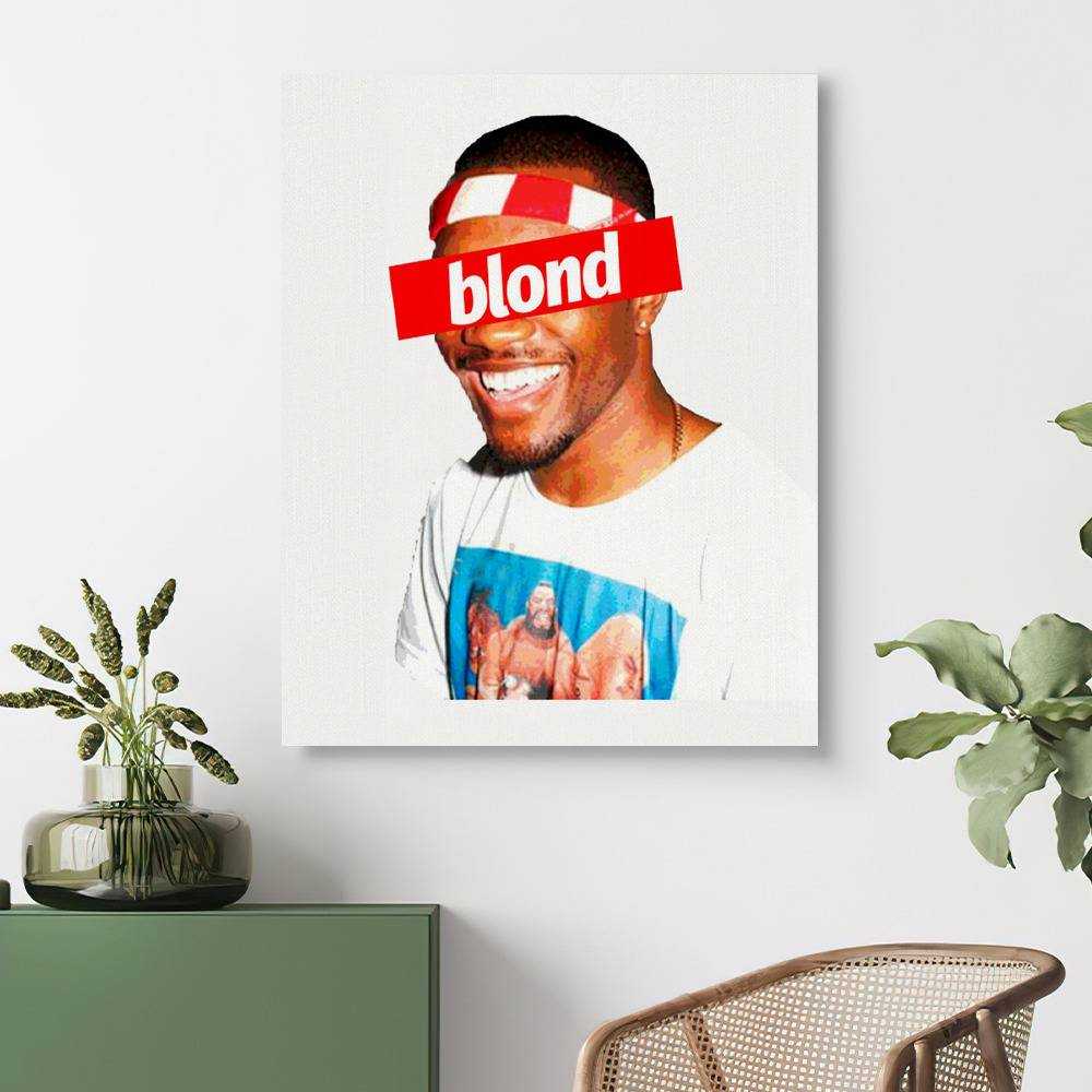 Frank Ocean Canvas Classic Celebrity Canvas Blond Blonde Endless Hip Hop Rap by Frank Ocean Canvas Blonded / Blonde / Blond