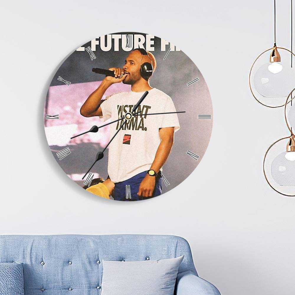 Frank Ocean Round Wall Clock Home Decor Wall Clock Gifts for Frank Ocean Fans We Gon See The Future First Wall Clock