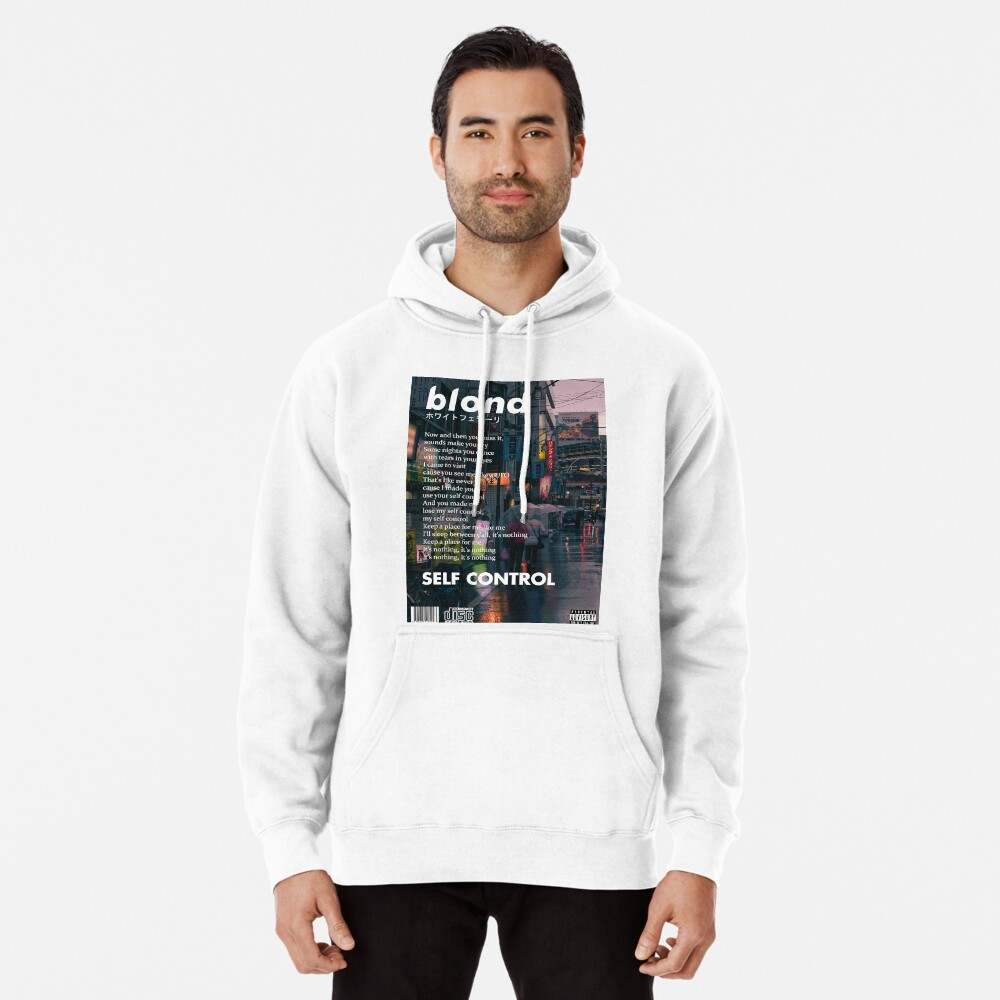 Frank Ocean Blonde Self Control Pullover Hoodie Frank Ocean Hoodie A Unique Gift Idea Hoodies Blond hoodie