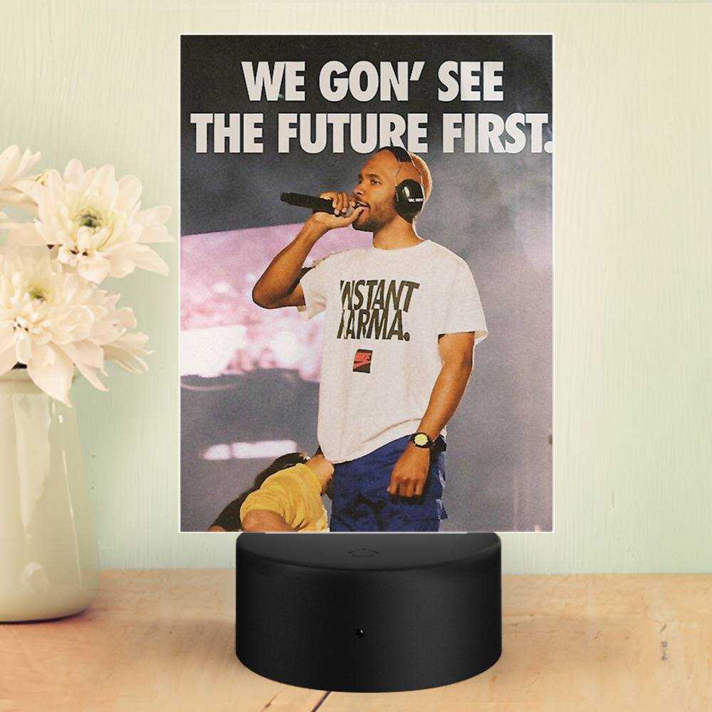Frank Ocean Lamp Classic Celebrity Night Light We Gon See The Future First by Frank Ocean Lamp with Plastic Base