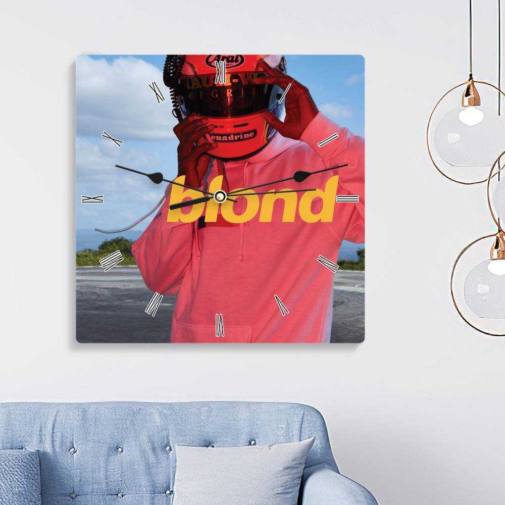 Frank Ocean Square Wall Clock Home Decor Wall Clock Gifts for Frank Ocean Fans Frank Ocean Blond Wall Clock Blonded / Blonde / Blond