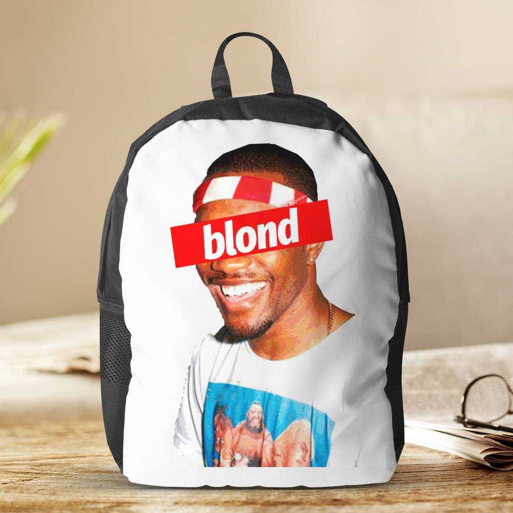 Frank Ocean Backpack Blond Blonde Endless Hip Hop Rap Backpack Blonded / Blonde / Blond