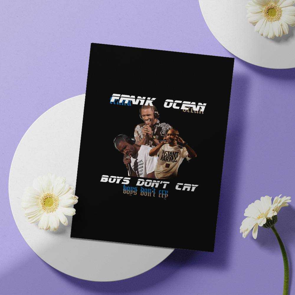 Frank Ocean Greeting Card Classic Celebrity Greeting Card Boys Don't Cry by Frank Ocean Greeting Card