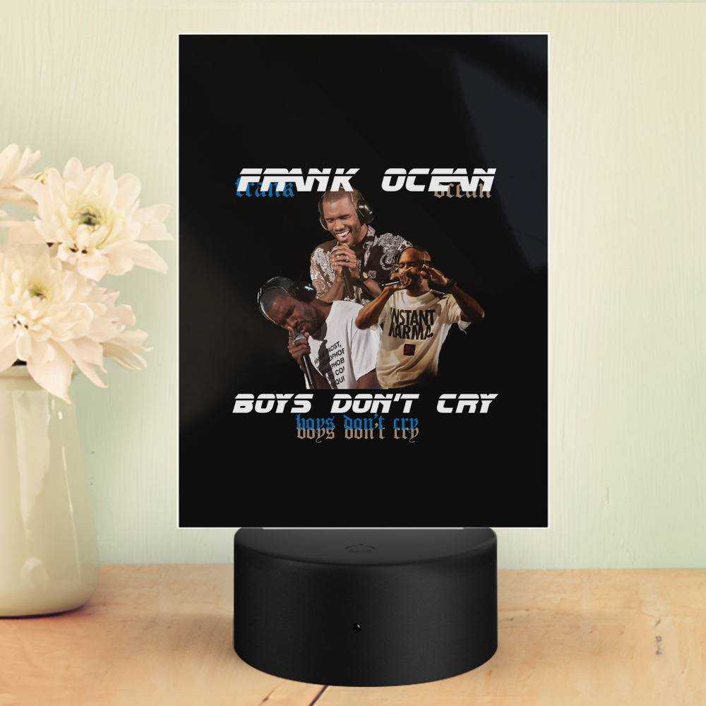 Frank Ocean Lamp Classic Celebrity Night Light Boys Don't Cry by Frank Ocean Lamp with Plastic Base