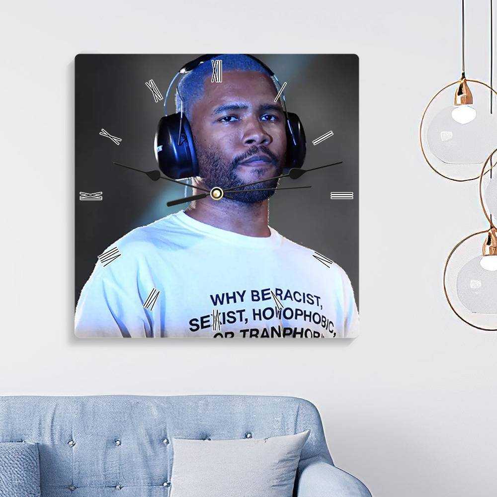 Frank Ocean Square Wall Clock Home Decor Wall Clock Gifts for Frank Ocean Fans New Song In My Room Wall Clock