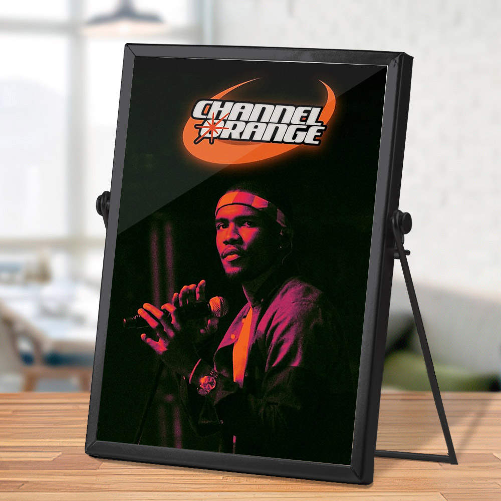 Frank Ocean Plaque Classic Celebrity Plaque Channel Orange Logo by Frank Ocean Plaque with Black Frame