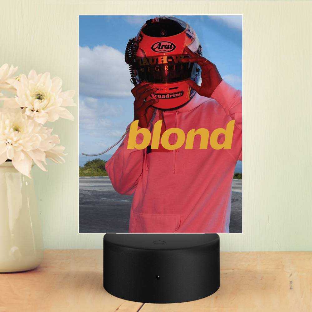 Frank Ocean Lamp Classic Celebrity Night Light Frank Ocean Blond by Frank Ocean Lamp with Plastic Base Blonded / Blonde / Blond