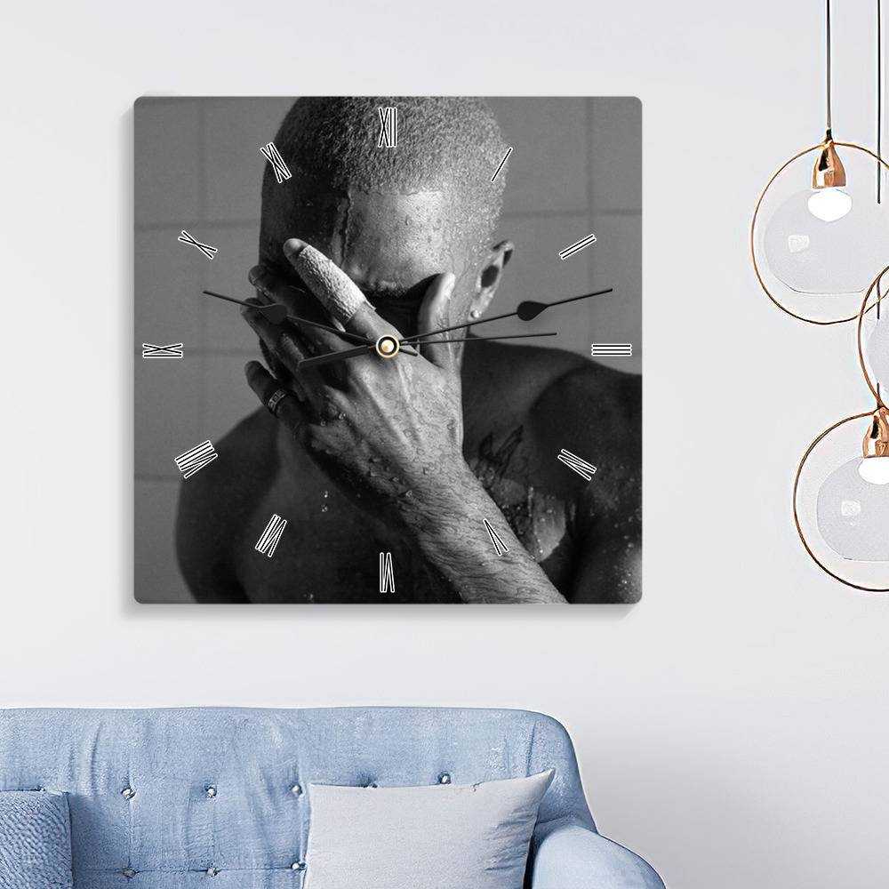 Frank Ocean Square Wall Clock Home Decor Wall Clock Gifts for Frank Ocean Fans Blonde Wall Clock Blonded / Blonde / Blond