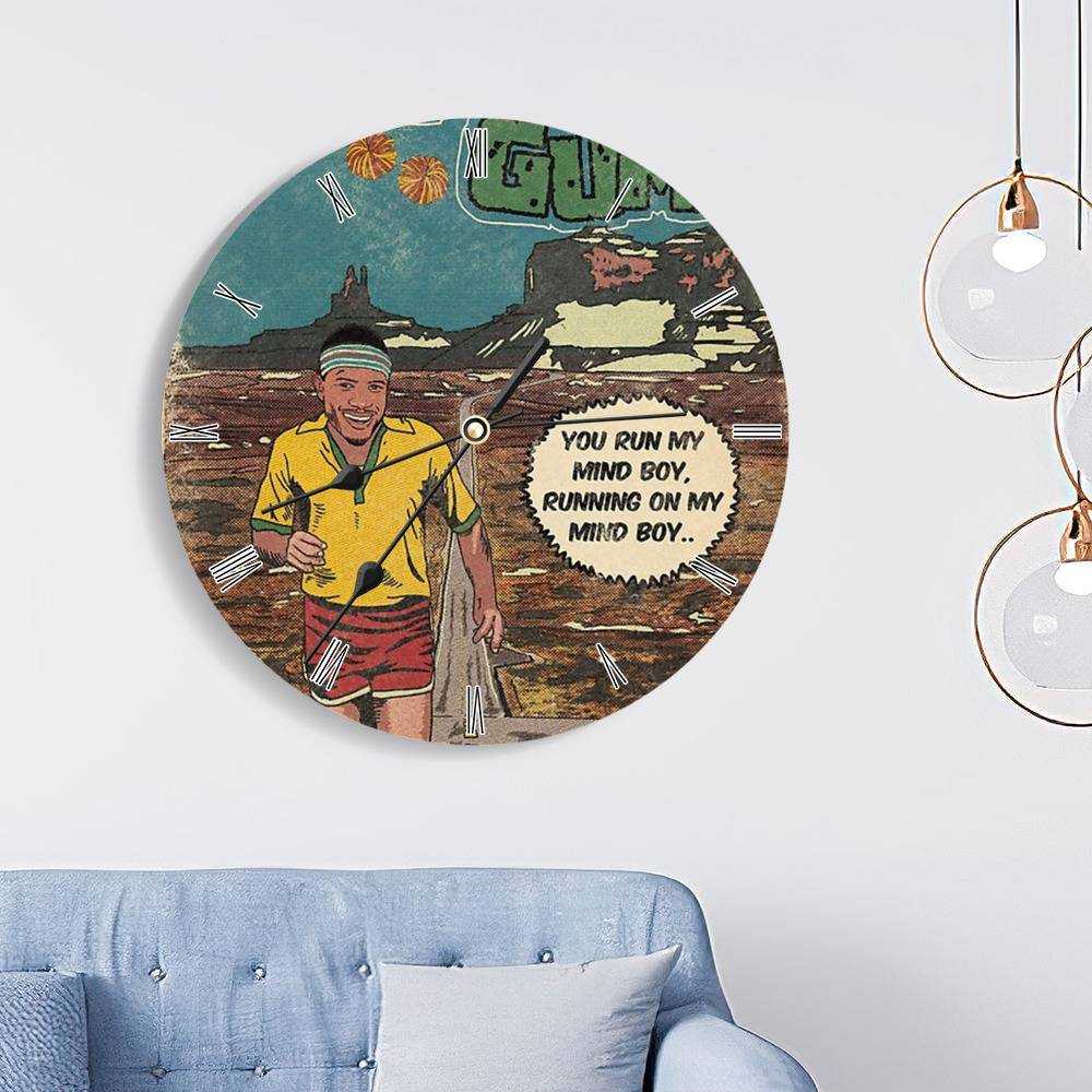 Frank Ocean Round Wall Clock Home Decor Wall Clock Gifts for Frank Ocean Fans Comic Book Parody Wall Clock