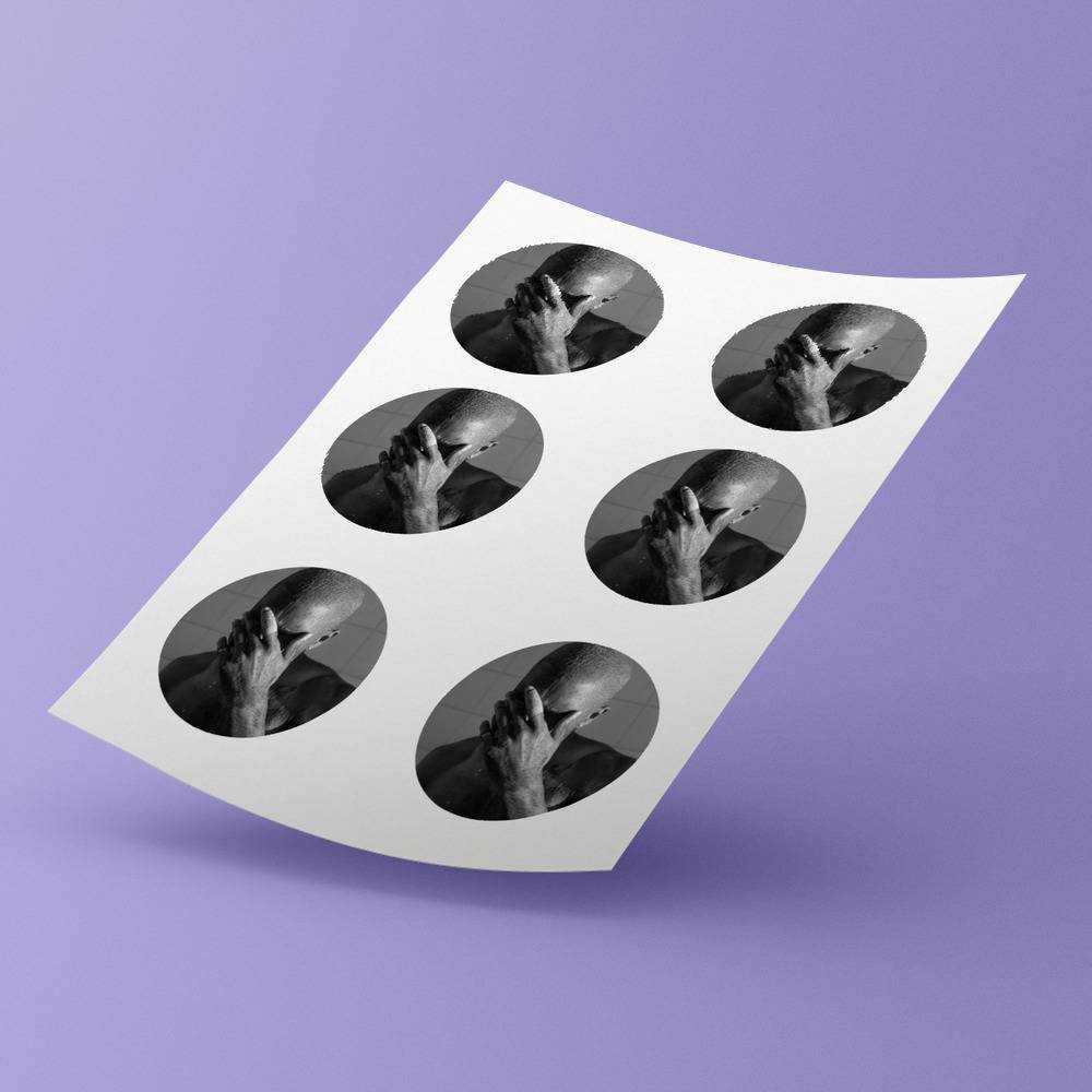 Frank Ocean round stickers decorative stickers gift for fans Blonde Blonded / Blonde / Blond