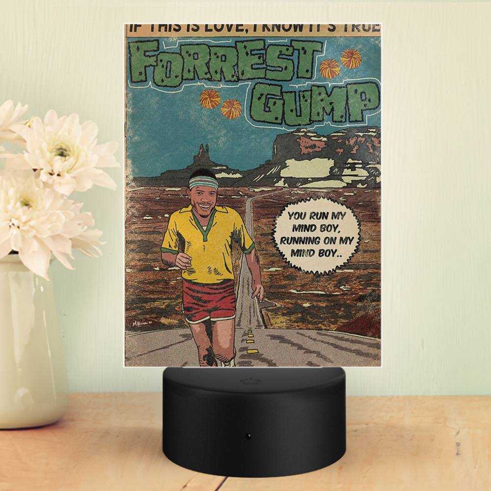 Frank Ocean Lamp Classic Celebrity Night Light Comic Book Parody by Frank Ocean Lamp with Plastic Base