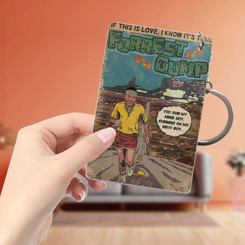 Frank Ocean Keychain Classic Celebrity Keychain Comic Book Parody by Frank Ocean Keychain