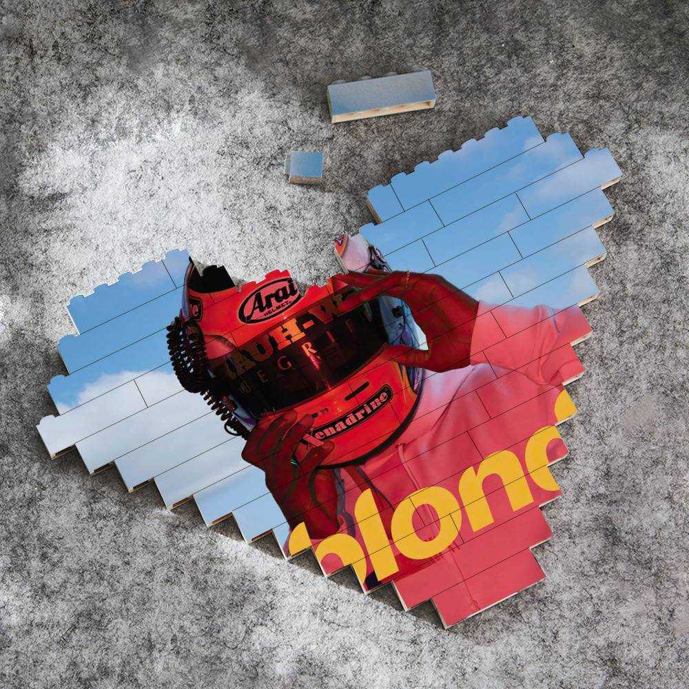 Frank Ocean Merch Heart Shape Building Blocks Gift for Fans Frank Ocean Blond Building Blocks Blonded / Blonde / Blond