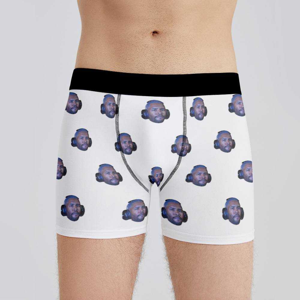 Frank Ocean Boxers Custom Photo Boxers Men's Underwear Plain White Boxers