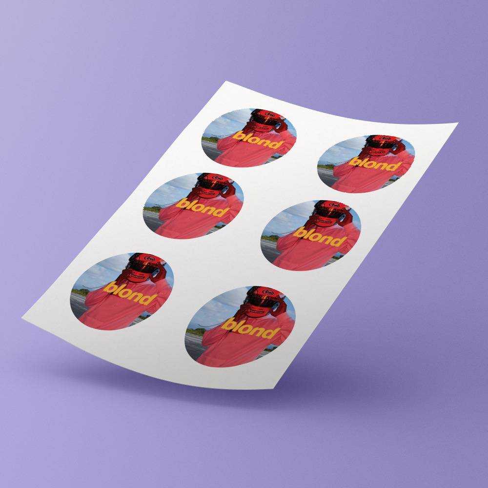Frank Ocean round stickers decorative stickers gift for fans Frank Ocean Blond Blonded / Blonde / Blond