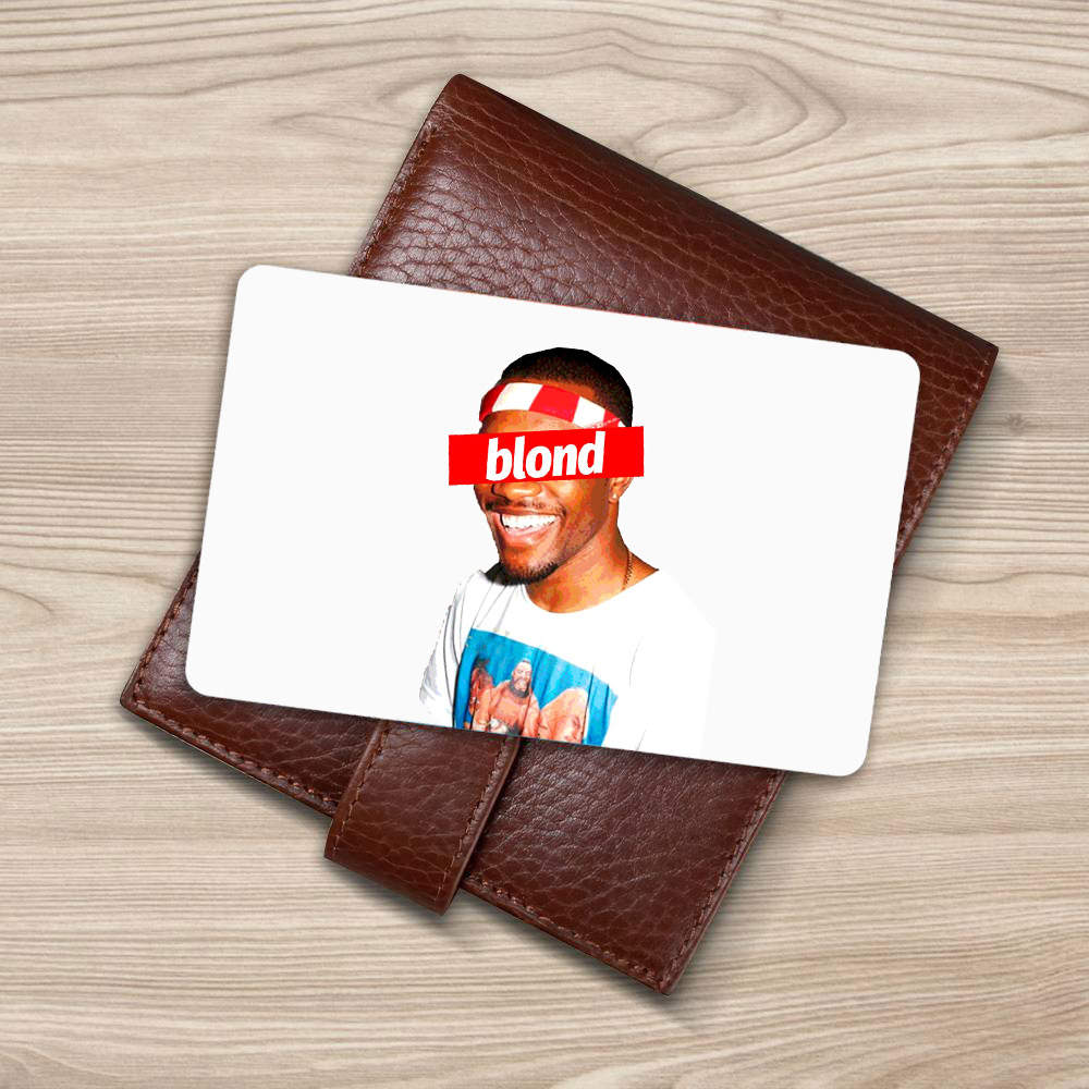 Frank Ocean Wallet Insert Card Classic Celebrity Wallet Insert Card Blond Blonde Endless Hip Hop Rap by Frank Ocean Wallet Insert Card Blonded / Blonde / Blond