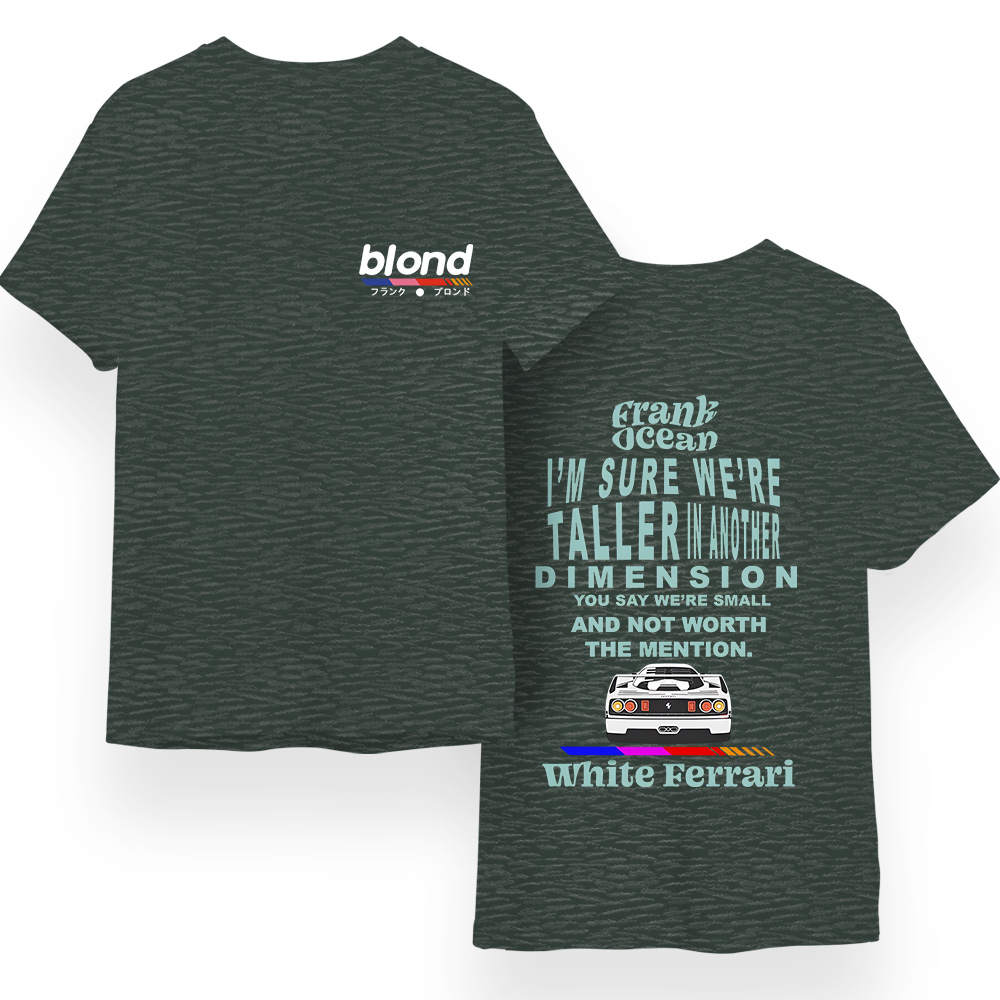 Frank Ocean Blond White Ferrari Short Sleeve T Shirt Frank Ocean T-shirt The Perfect Gift T-shirts