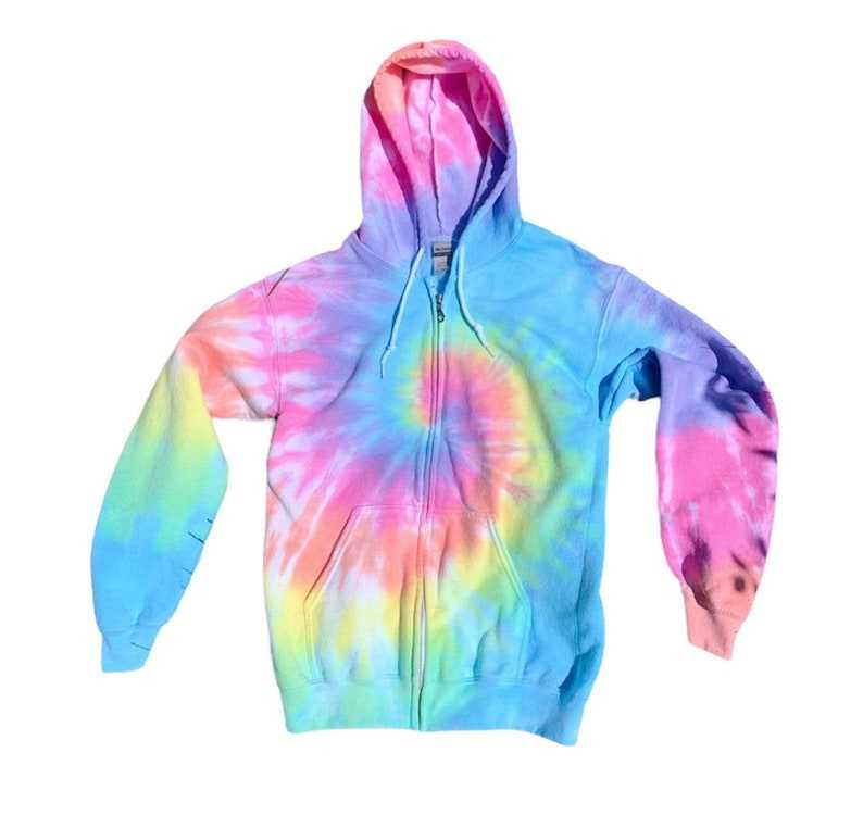 Pastel Ribbon Zip Up Hoodie S/M