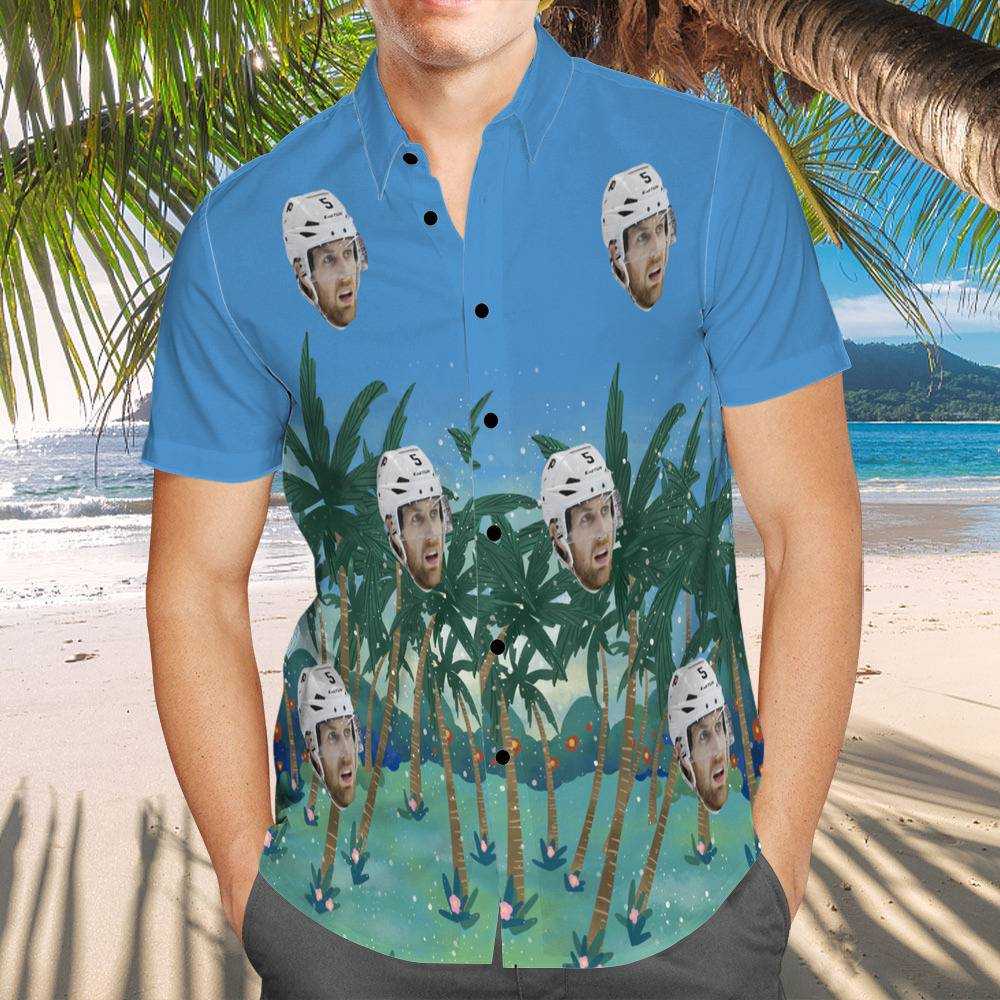 Braydon Price Hawaiian Shirt Blue Coconut Grove Hawaiian Shirt
