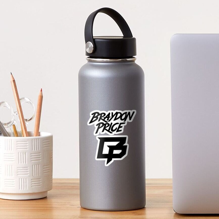 Braydon Price Name And Logo Black Sticker, Braydon Price Sticker#1