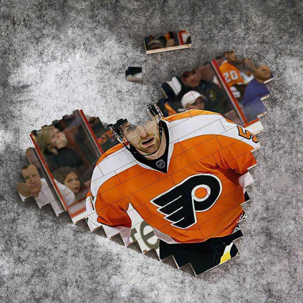 Braydon Price Merch Heart Shape Building Blocks Gift for Fans Ice Hockey Building Blocks